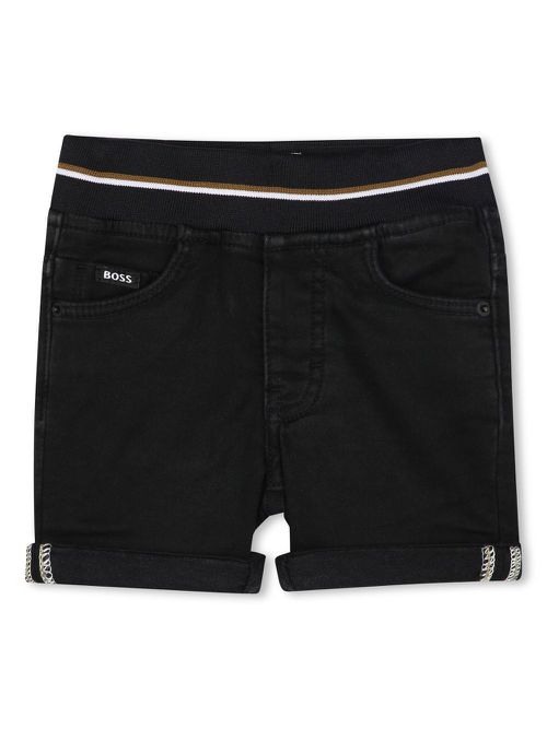Logo-print shorts - Black