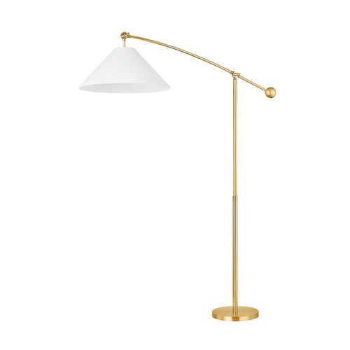Aged Brass Floor Lamp from the Birdie Collection