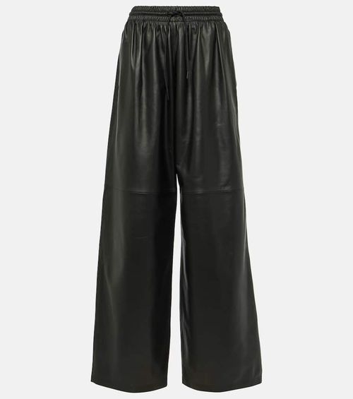 Wardrobe. NYC Leather wide-leg pants