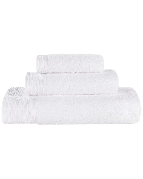 Rayon Eco-Friendly Fluffy Soft Modern Solid 3pc Towel Set
