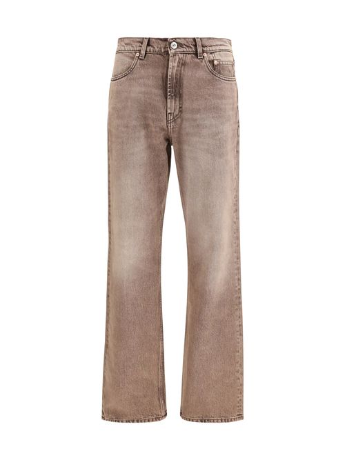Faded Wash Jeans — Brown