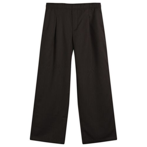 Men's Leisure Wool Trouser Havana Brown Chain Wool