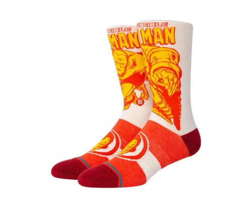 Marvel Iron Man Marquee Crew Socks Red