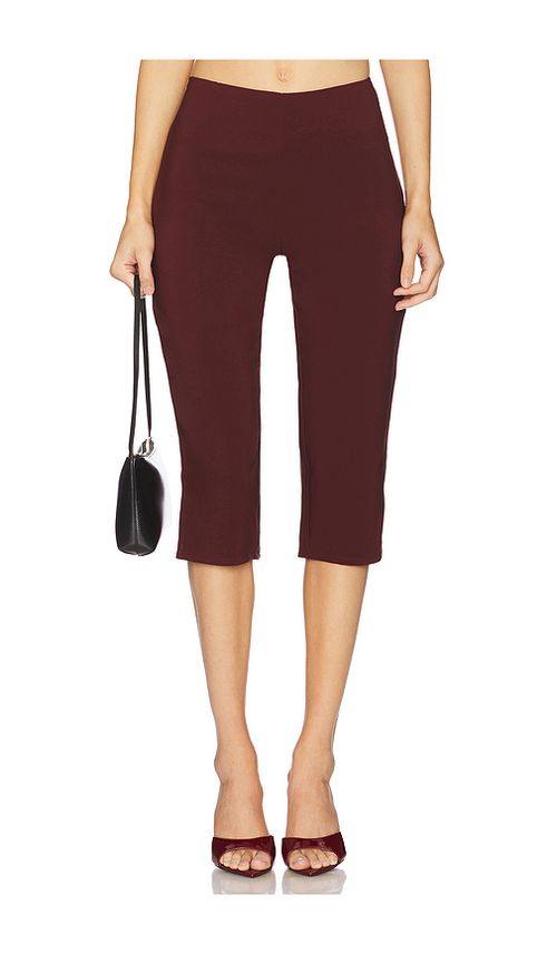 Runaway The Label Gisele Capri Pants in Chocolate. - XL also in L, M