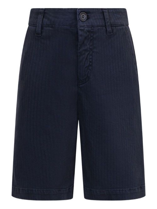ETRO KIDS herringbone-woven shorts - Blue