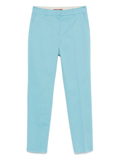 Stretch-cotton pants - Blue