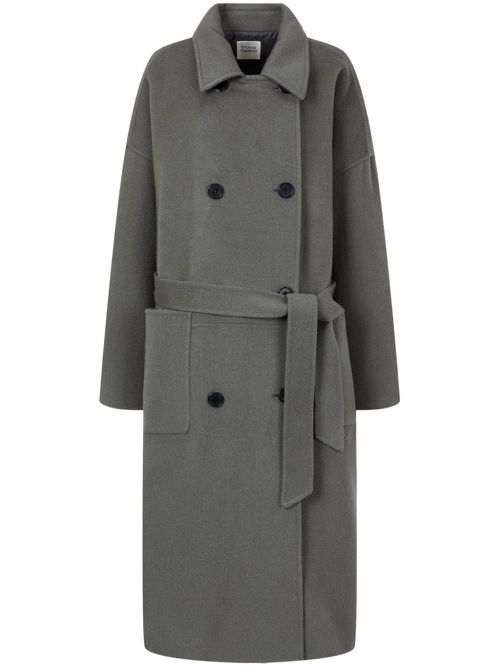 Wool double-breasted coat - Grey