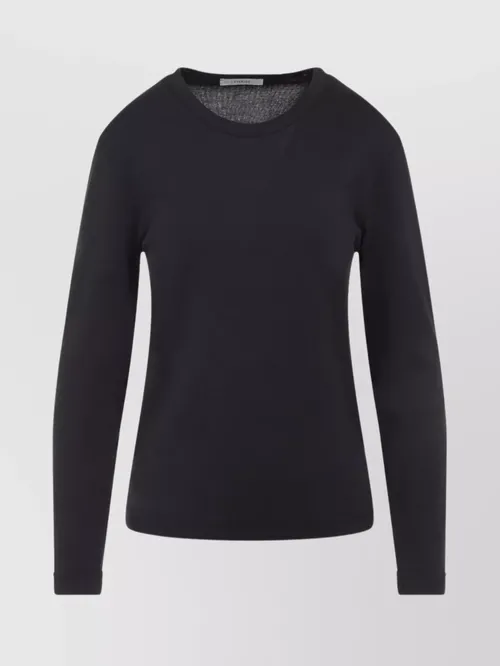 Lemaire - ribbed crew neck long sleeve top