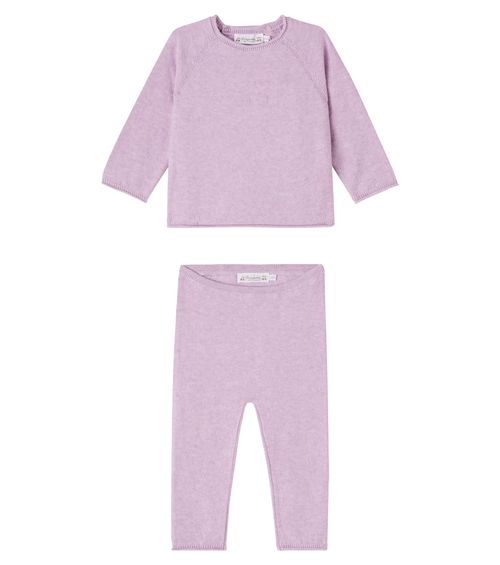 Loana cotton and cashmere sweater and pants set