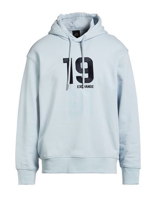 Man Sweatshirt Sky blue Size L Cotton