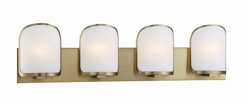 Soft Brass Bathroom Vanity Light from the Bishop Crossing Bath Collection