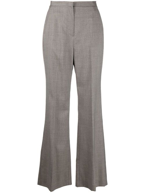 Flared tailored trousers - Neutrals