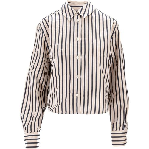 Anine Bing Essie Cropped Shirt Maritime Stripe