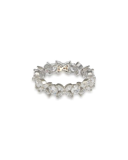 Silver Cz Eternity Ring