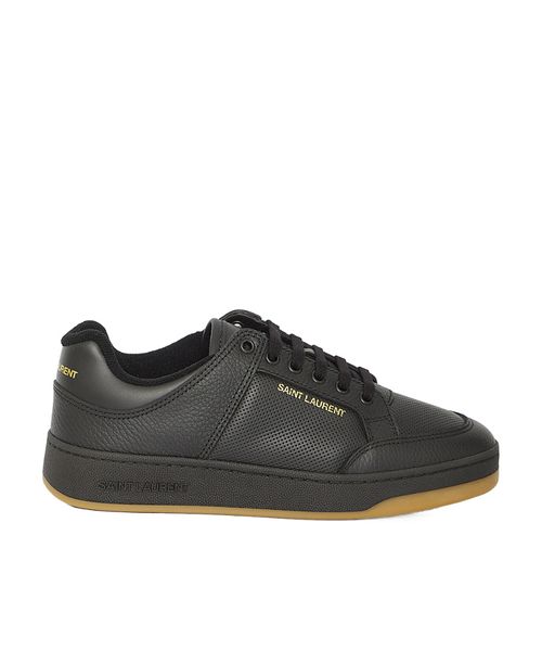 Sl/61 low-top sneakers in smooth and grained leather