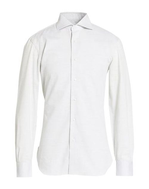 Man Shirt Light grey Size 15 ¾ Cotton