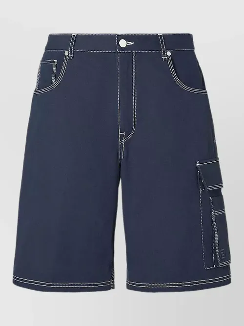 Fendi - canvas relaxed fit bermuda shorts cargo