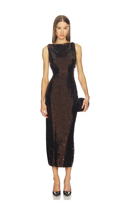 SRG Mia Dress in Chocolate. L also in M, S, XL