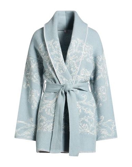 Platinum Woman Cardigan Light blue Size XS Cashmere