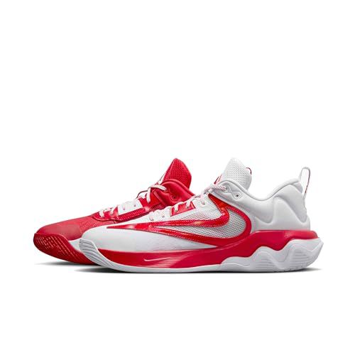 NIKE Giannis Immortality 3 Basketball Shoes (DZ7533-004, Black/University RED-Pure Platinum)