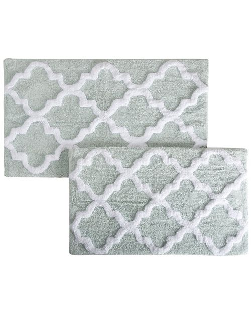 Cotton Plush 2Pc Bath Mat Set