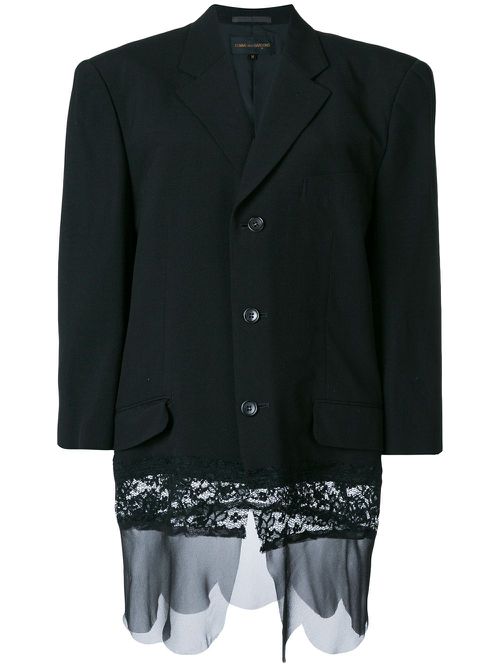 Buttoned blazer - Black