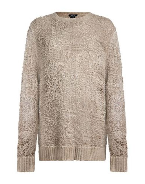 Man Sweater Taupe Size XXL Wool, Linen, Polyamide, Elastane
