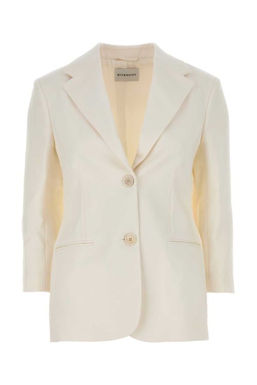 Breasted Blazer — White