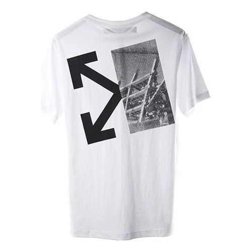 C/O Virgil Abloh Men'S White Splitted Arrows Over Tee