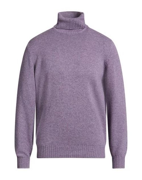 Man Turtleneck Purple Size 40 Cashmere