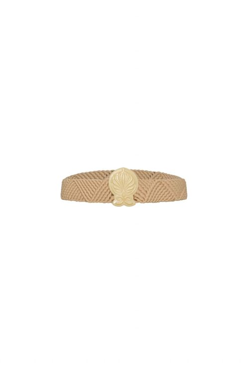 Women's Costa Dorada Braided Belt In Nude
