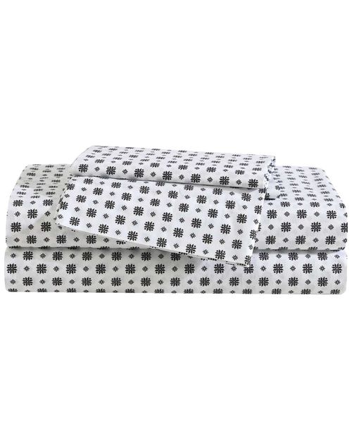 200 Thread Count Fairisle Sprinkle Cotton Percale Sheet Set