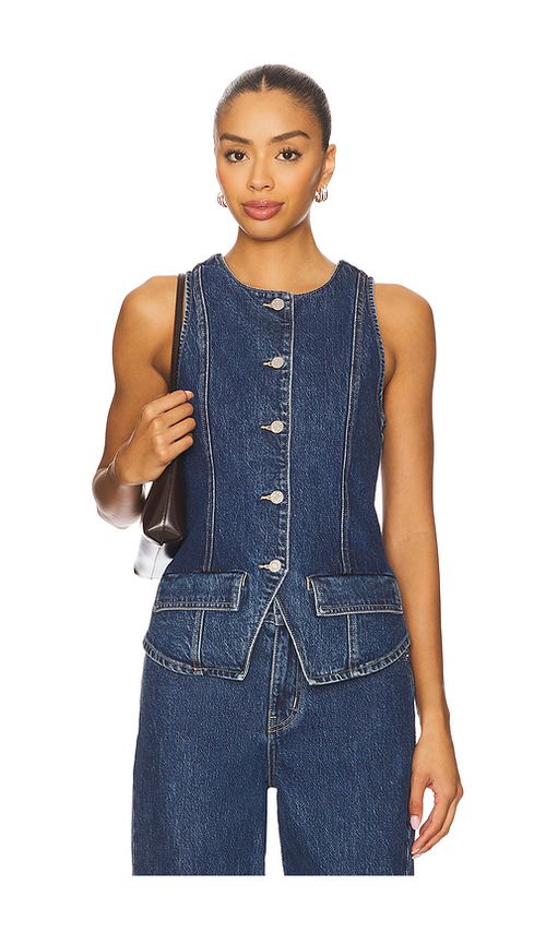 Show Me Your Mumu Midland Vest Top in Blue. XS. Also in L, M