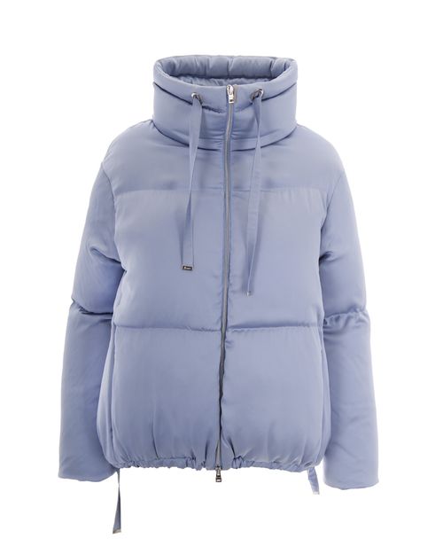 Quilted Down Down Jacket — Gray