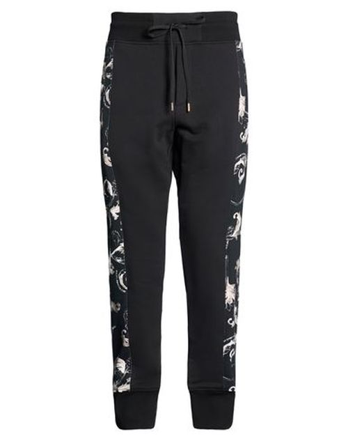 Man Pants Black Size L Cotton, Elastane