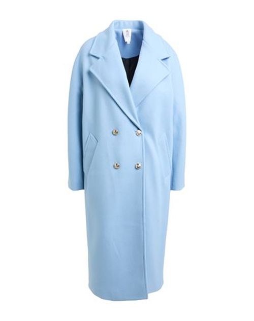 Le Volière Woman Coat Light blue Size S Polyester
