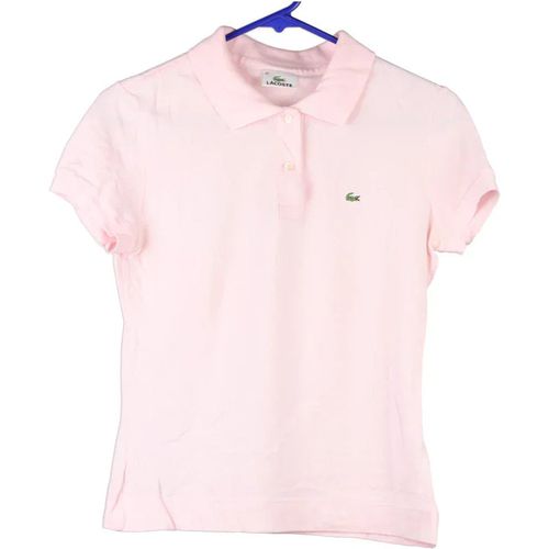 Lacoste Polo Shirt - XS Pink Cotton