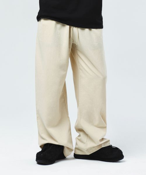 Linen like wide fit pants