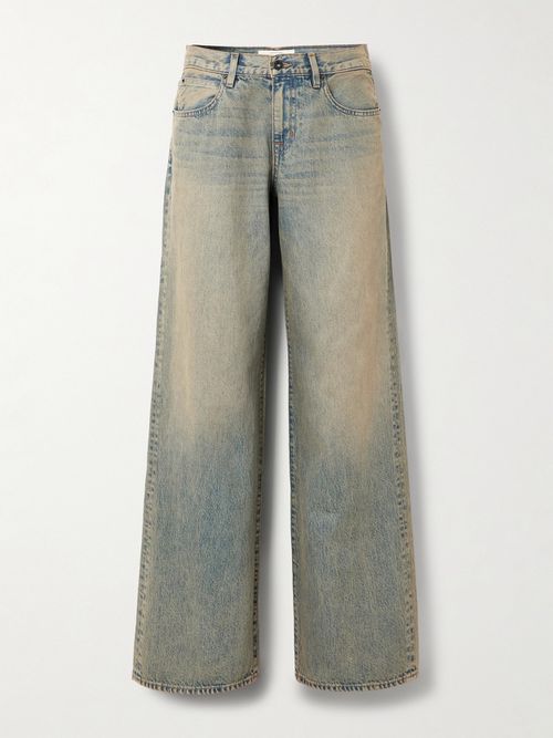Mica Low-rise Wide-leg Jeans - Blue