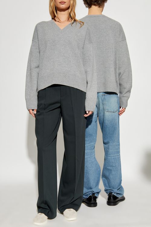 Sweater With Logo, Unisex, Grey