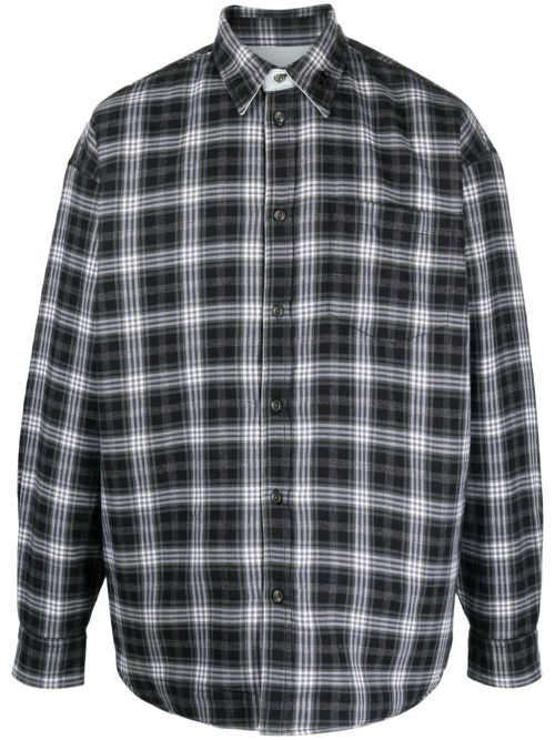 S-Dewny-Double-Check-A shirt jacket - Black