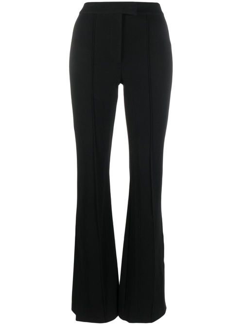 High-waisted slim-fit trousers - Black