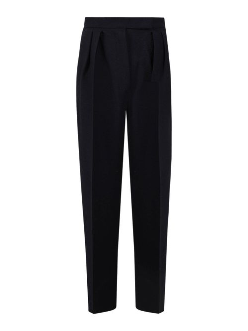 Wool seersucker trousers