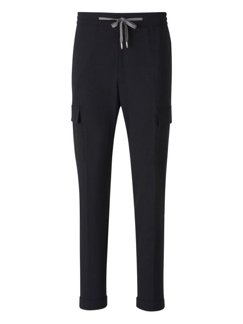Marco Pescarolo tapered trousers - Blue