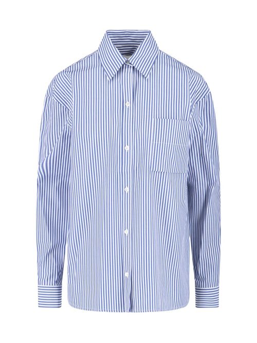 Striped Cotton Shirt - Blue