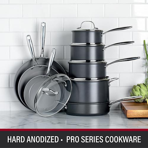 Pro Hard Anodized 13pc Nonstick Pots & Pans Cookware Set