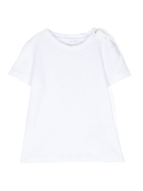Piqué-weave T-shirt - White