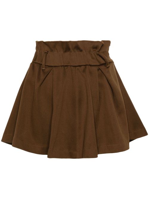 A-line mini skirt - Brown