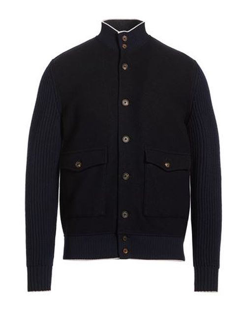 Man Jacket Midnight blue Size XXL Wool