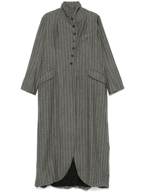 Striped coat - Grey